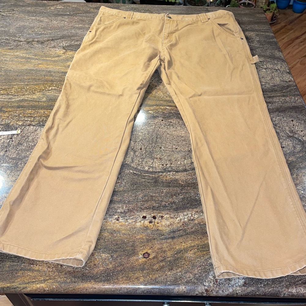🌸Carpenter pants Original RK work wear Men's‎ rusty Brown Size 46 x 32 plu…